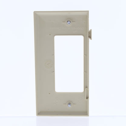 Cooper STE26V Ivory 1-Gang Decorator GFCI Thermoplastic Mid-Size Wallplate Cover