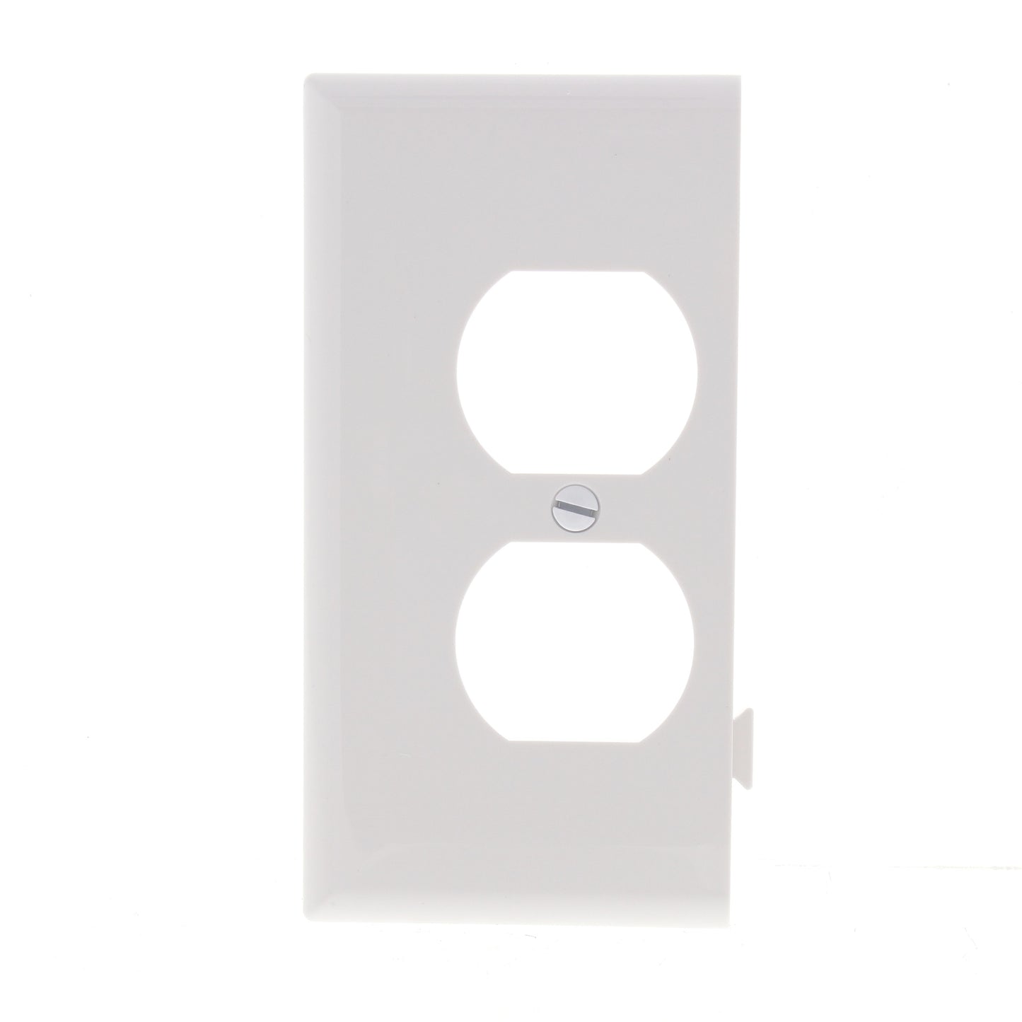 Cooper STE8W White 1-Gang Duplex Outlet Unbreakable Mid-Size Wallplate Cover 5pc