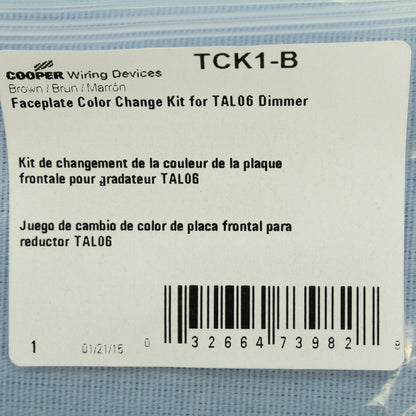 Cooper Brown Polycarbonate Color Change Kit for TAL06P Dimmer Switch TCK1-B