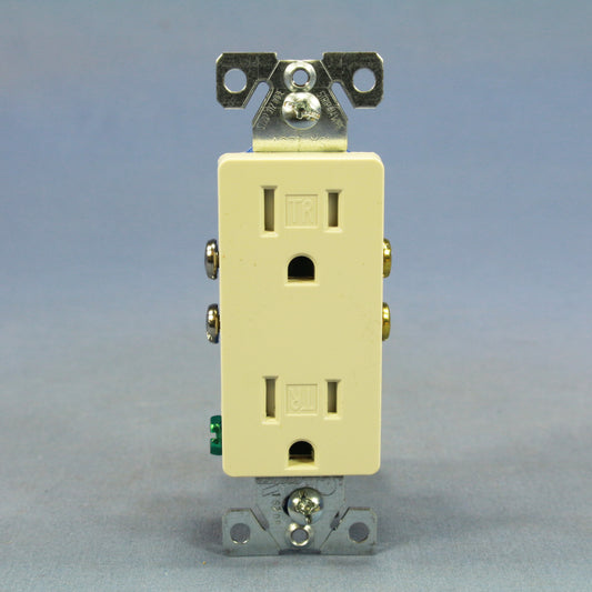 10 Cooper Almond Tamper Resistant Duplex Receptacle Outlets 5-15R 15A TR1107A