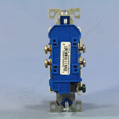 Cooper Lt Almond Tamper Resistant Decorator Receptacle 5-15R 15A Bulk TR1107LA