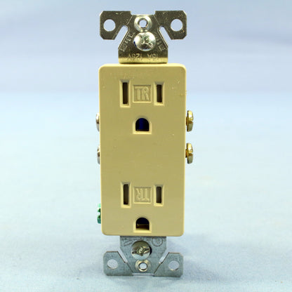 10 Cooper Ivory Tamper Resistant Duplex Receptacle Outlets Nema 5-15 15A TR1107V