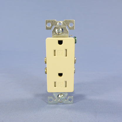 Cooper Ivory Tamper Resistant Duplex Receptacle Outlet 5-15R 15A Bulk TR1107V