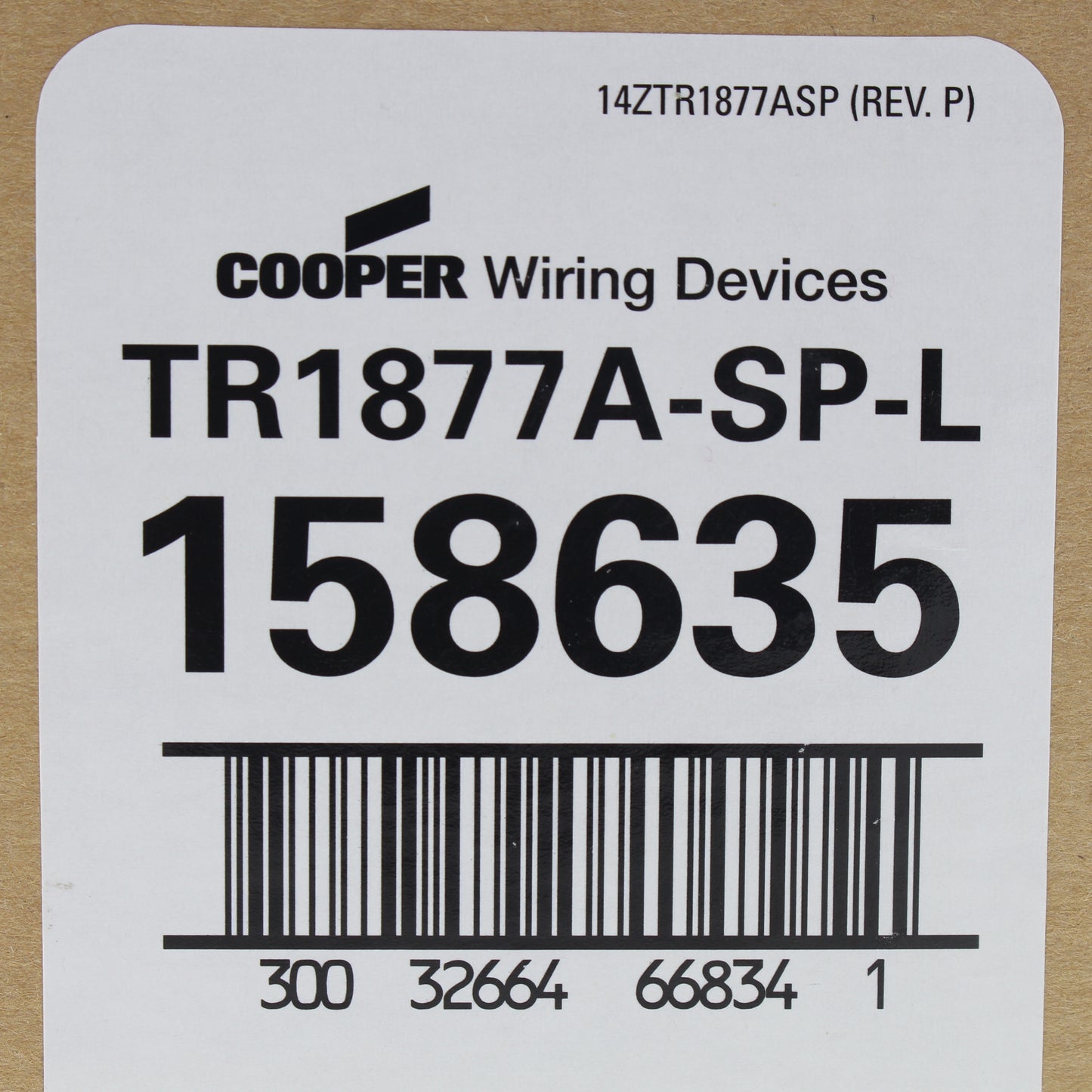 10 Cooper Almond Tamper Resistant Single Outlet Receptacles 5-20 20A TR1877A
