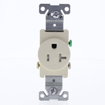 10 Cooper Almond Tamper Resistant Single Outlet Receptacles 5-20 20A TR1877A