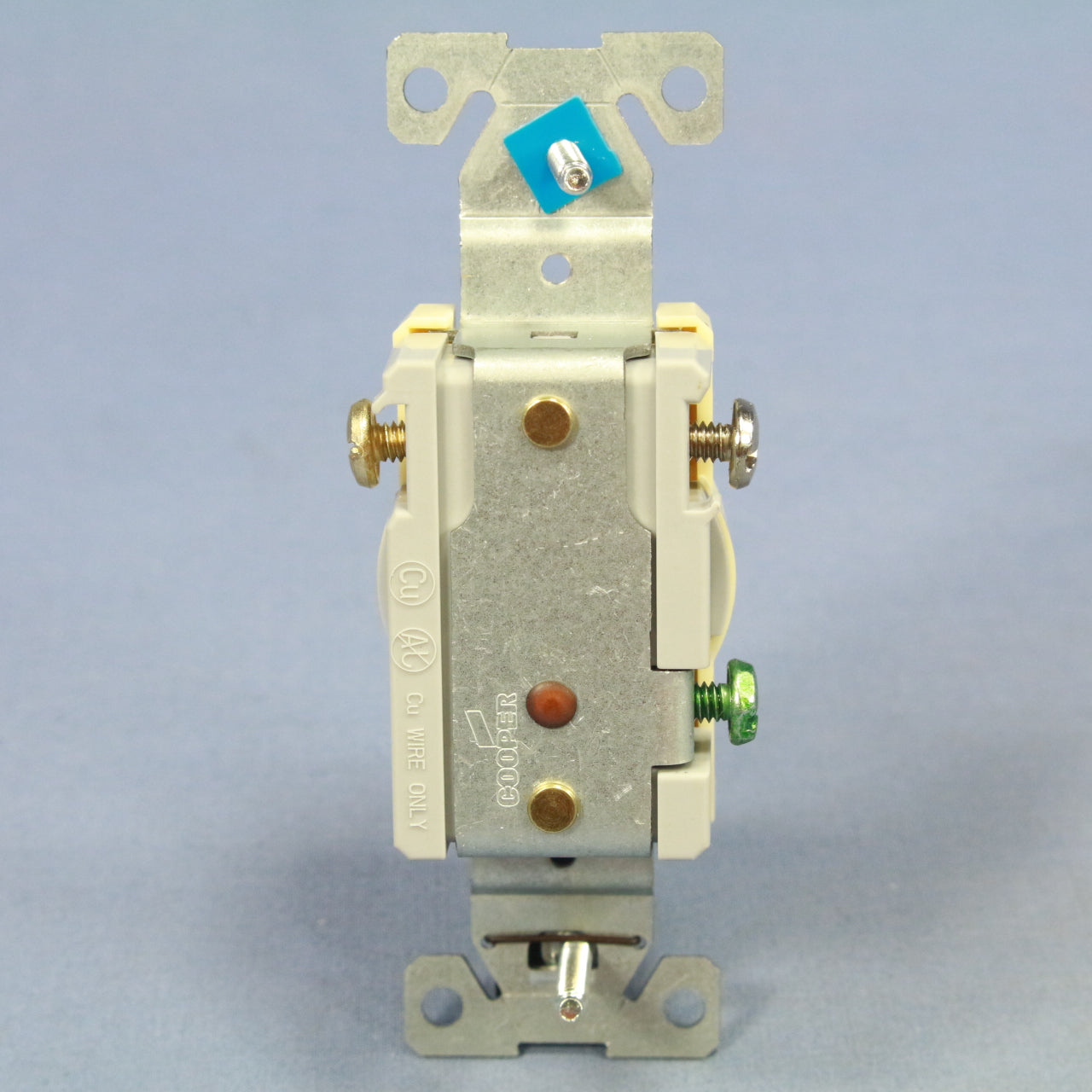 Cooper Ivory Tamper Resistant Commercial Single Outlet Receptacle 20A TR1877V