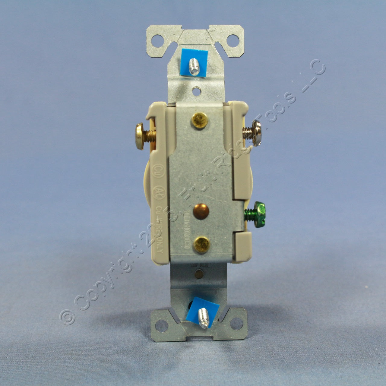 Cooper Ivory Tamper Resistant Commercial Single Outlet Receptacle 20A TR1877V