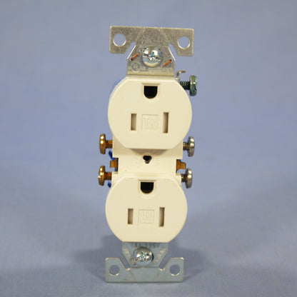 Cooper Light Almond Tamper Resistant Duplex Receptacle 5-15R 15A Bulk TR270-9LA