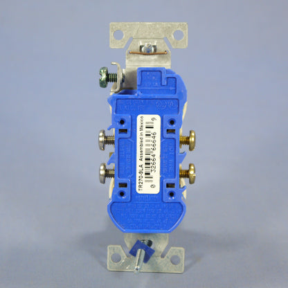Cooper Light Almond Tamper Resistant Duplex Receptacle 5-15R 15A Bulk TR270-9LA
