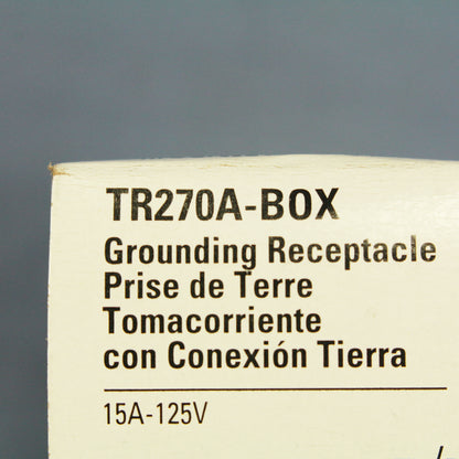 Cooper Almond Tamper Resistant Duplex Receptacle Outlet Nema 5-15 15A TR270A