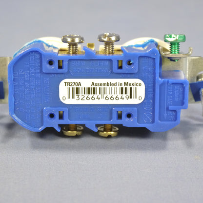 Cooper Almond Tamper Resistant Duplex Receptacle Outlet 5-15R 15A Bulk TR270A
