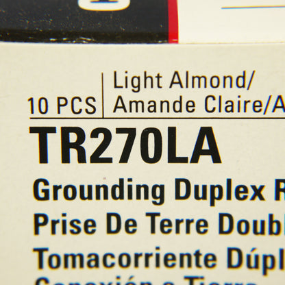 10 Cooper Lt Almond Tamper Resistant Duplex Receptacle Outlets 5-15R 15A TR270LA