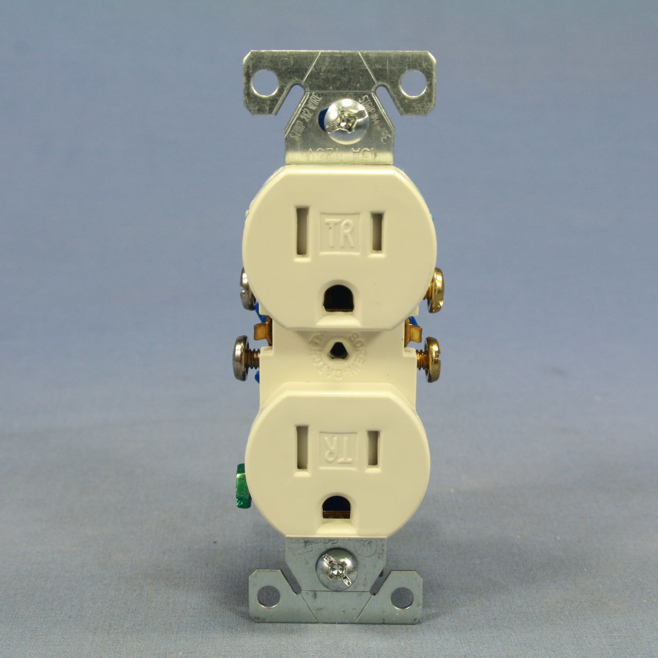 Cooper Light Almond Tamper Resistant Duplex Receptacle Nema 5-15 15A TR270LA