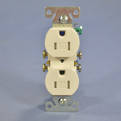 Cooper Lt Almond Tamper Resistant Duplex Receptacle Nema 5-15 15A Bulk TR270LA