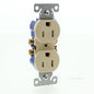 Cooper Ivory Tamper Resistant Duplex Receptacle Nema 5-15R 15A 125V 2P3W TR270V