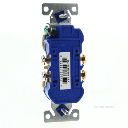 Cooper Ivory Tamper Resistant Duplex Receptacle Nema 5-15R 15A 125V 2P3W TR270V