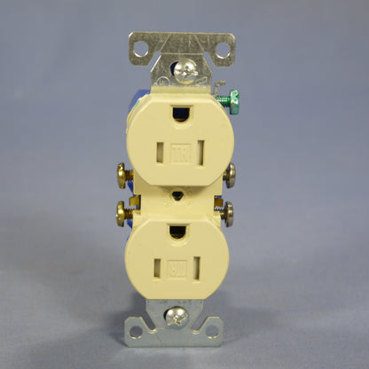 Cooper Ivory Tamper Resistant Duplex Receptacle Outlet Nema 5-15 15A Bulk TR270V