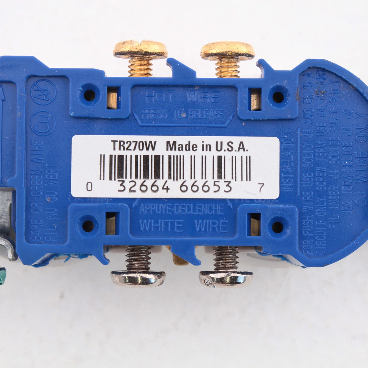 10 Cooper White Tamper Resistant Duplex Receptacle Outlets Nema 5-15R 15A TR270W