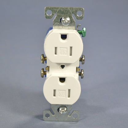 Cooper White Tamper Resistant Duplex Receptacle Outlet Nema 5-15 15A Bulk TR270W