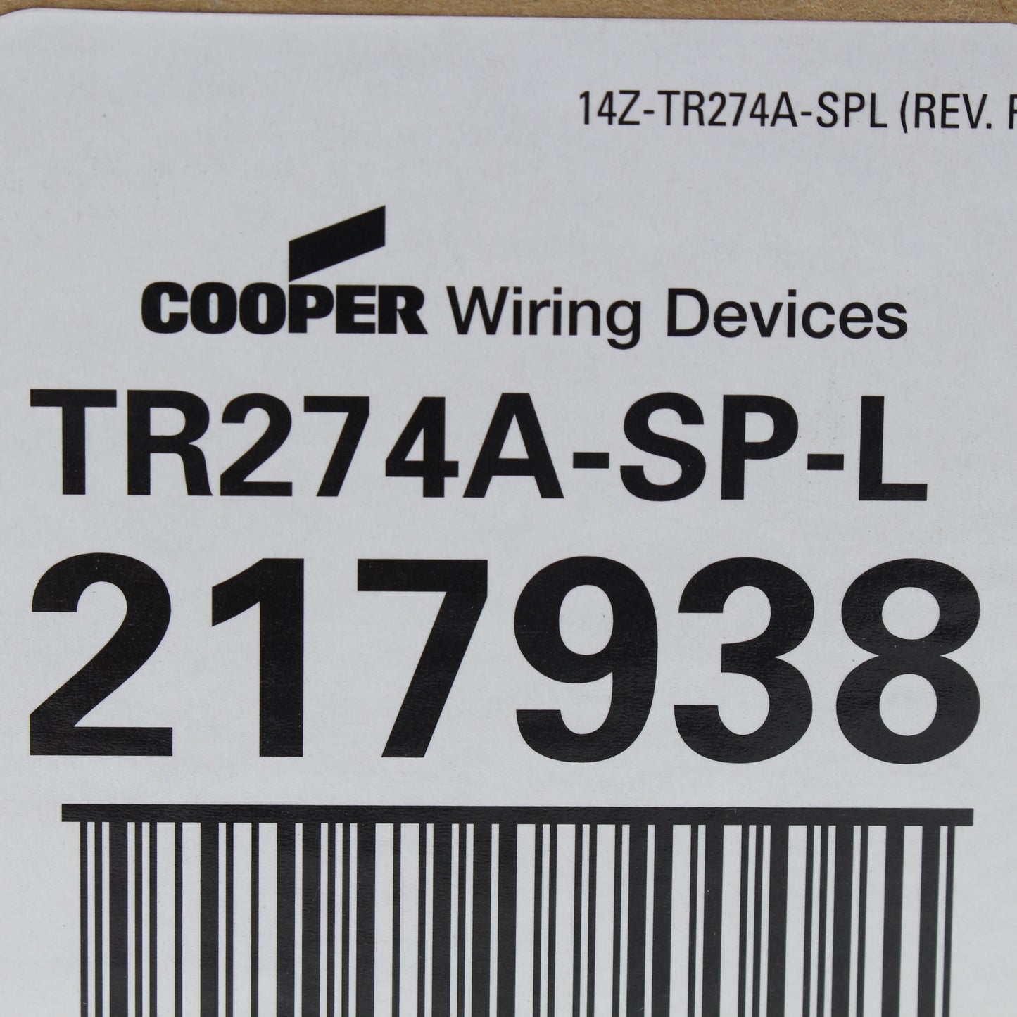 Cooper TR274A Almond Tamper Resistant Pilot Light Switch Receptacles 15A 10-Pack