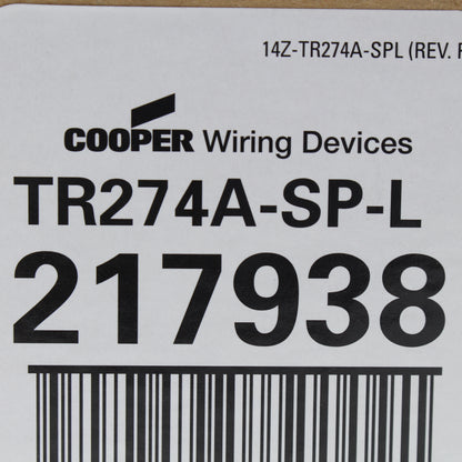 Cooper TR274A Almond Tamper Resistant Pilot Light Switch Receptacles 15A 10-Pack