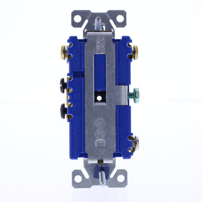 Cooper TR293A Almond Tamper Resistant 3-Way Toggle Switch 15A Outlet Receptacle