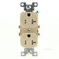 Cooper Ivory Tamper Resistant Grounding Duplex Receptacle 20A 125V 5-20R TR370V
