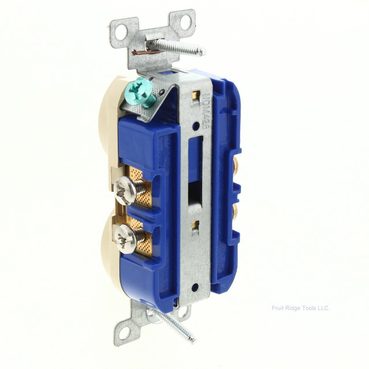 Cooper Ivory Tamper Resistant Grounding Duplex Receptacle 20A 125V 5-20R TR370V