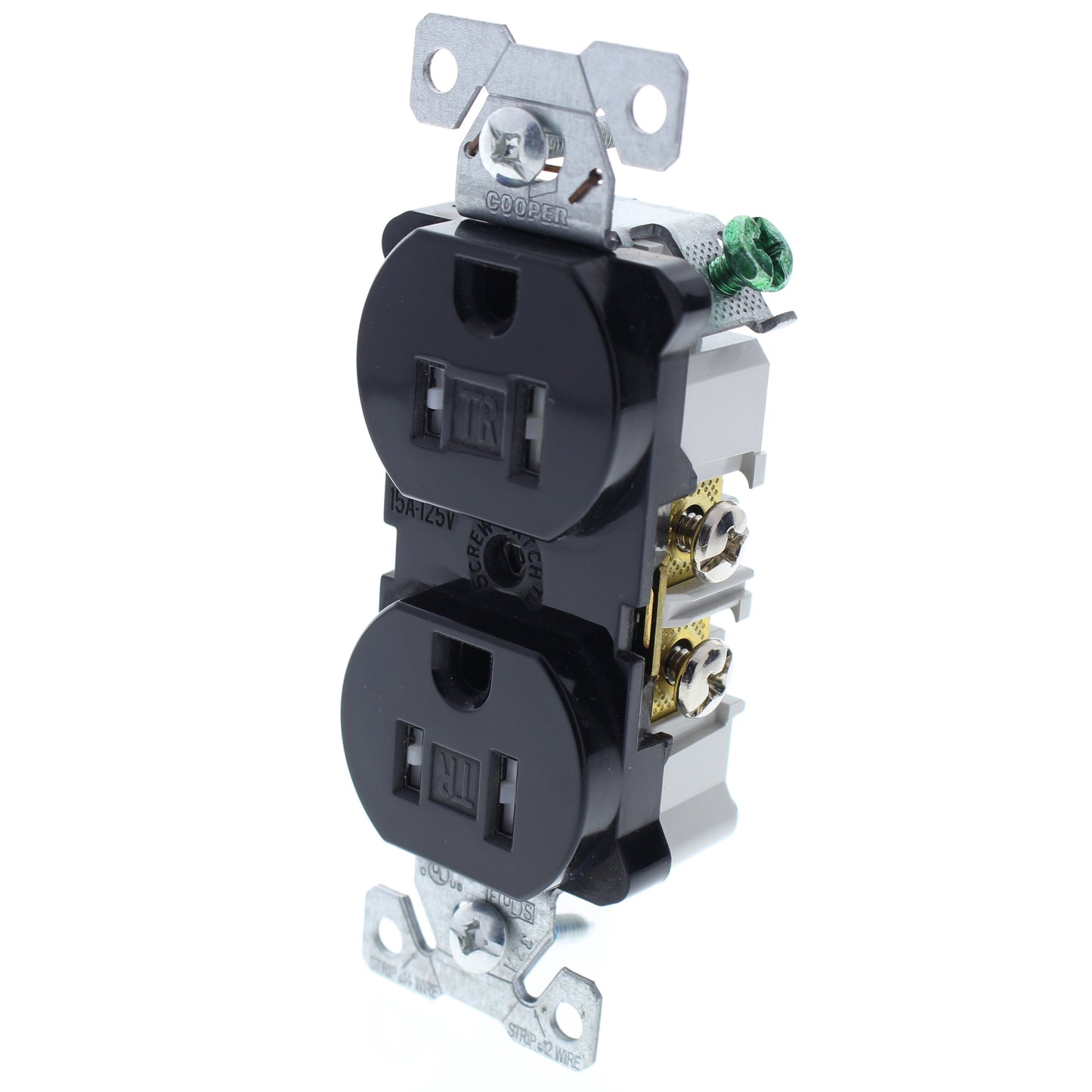 10 Cooper Industrial Grade Black Tamper Resistant Receptacle Outlet 15A TR5262BK