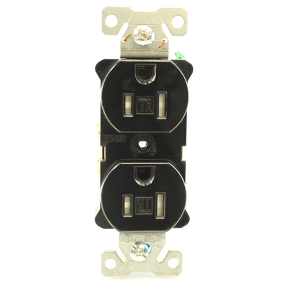Cooper Industrial Grade Black Tamper Resistant Receptacle Outlet 15A TR5262BK