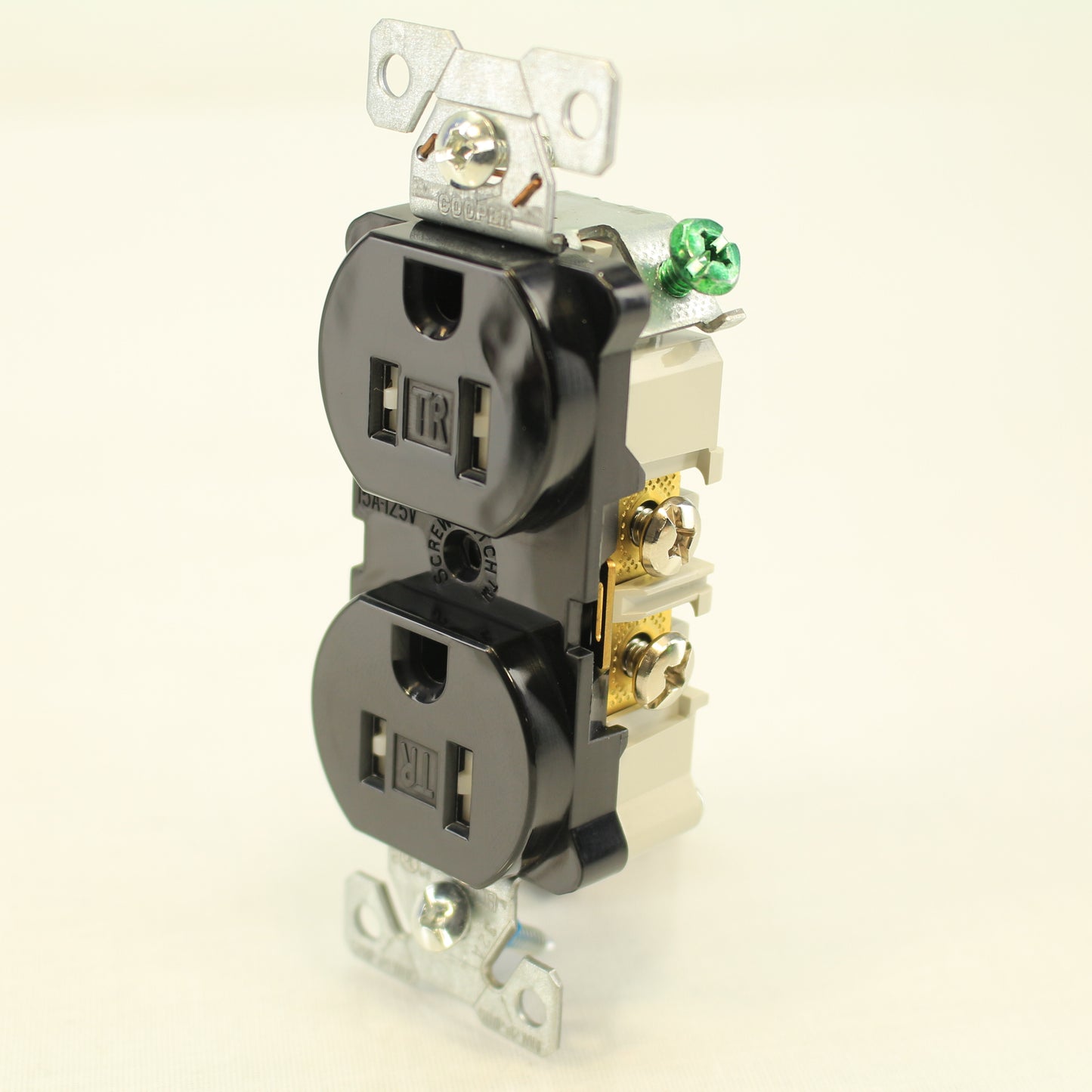 Cooper Industrial Grade Black Tamper Resistant Receptacle Outlet 15A TR5262BK