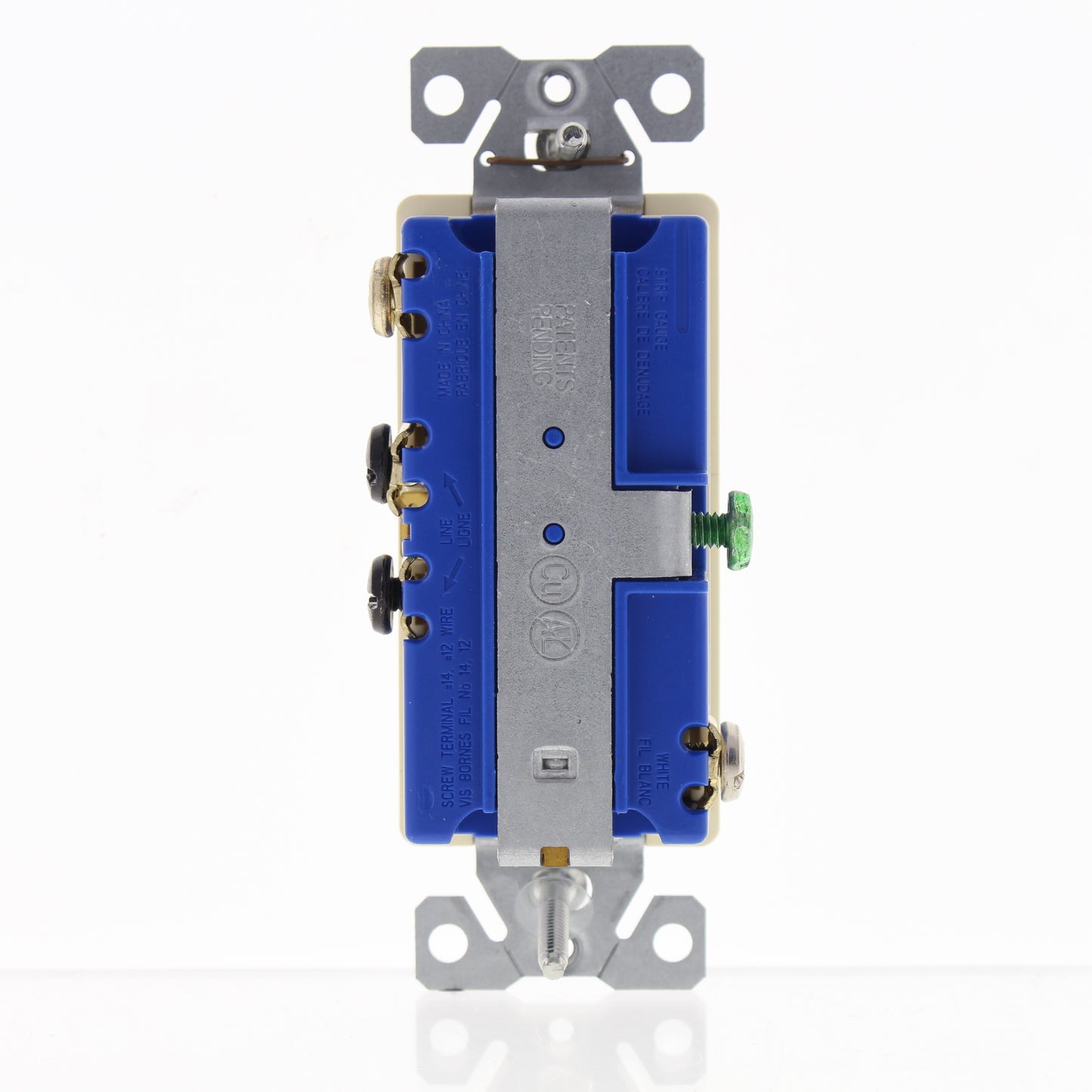 Cooper TR7730A Almond Tamper Resistant 1-Pole Decorator Switch Outlet 15A