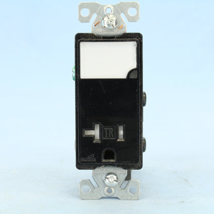 Cooper Black Tamper Resistant Receptacle Nightlight Combo 5-20R 20A 125V TR7736