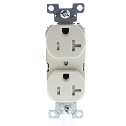Cooper TRBR20LAM Light Almond 20A Tamper Resistant Duplex Receptacle 5-20R 125V