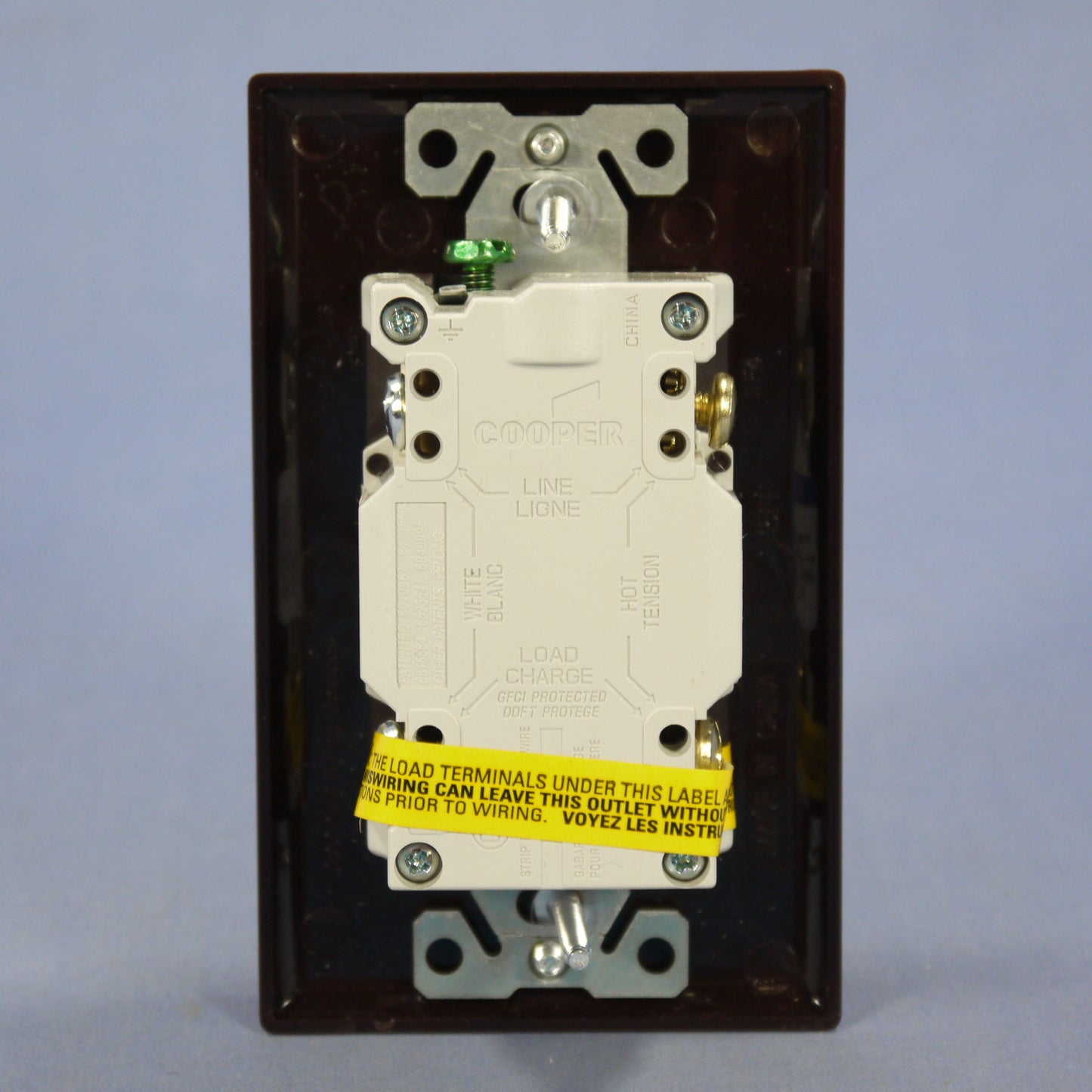 Cooper Brown Heavy Duty Tamper Resistant Gfci Gfi Outlet Nema 5-15R 15A TRVGF15B
