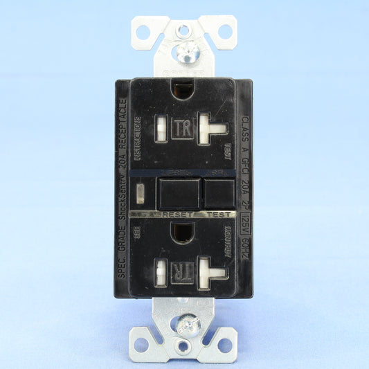 Cooper Black Tamper Resistant Gfci Outlet with Quick-Connect 5-20 20A TRVGF20BKM