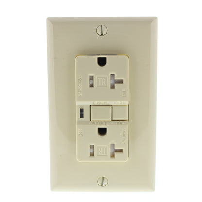 Cooper Ivory Tamper Resistant Gfci Outlet with Quick-Connect 5-20 20A TRVGF20BVM