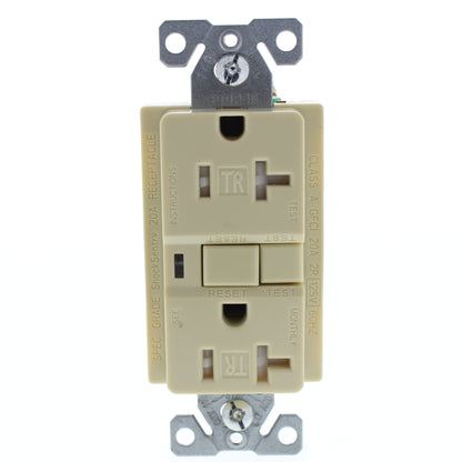 Cooper Ivory Tamper Resistant Gfci Outlet with Quick-Connect 5-20 20A TRVGF20BVM
