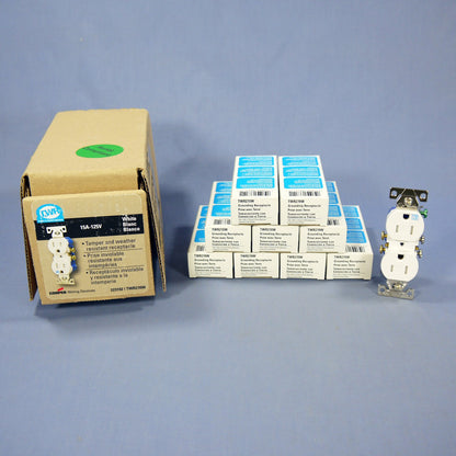Cooper TWR270W White Tamper Weather Resistant Duplex Receptacle 5-15R 15A 10pcs