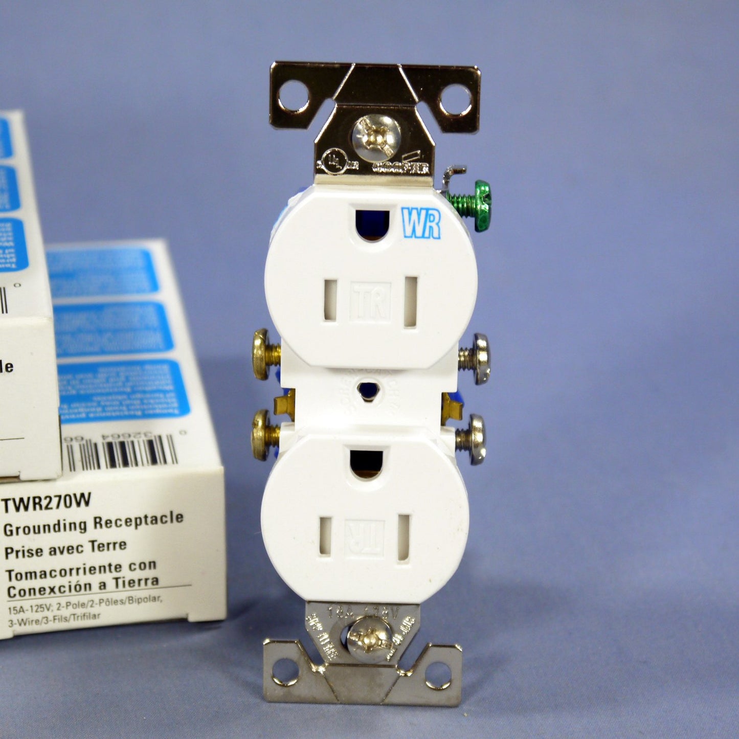 Cooper TWR270W White Tamper Weather Resistant Duplex Receptacle 5-15R 15A 10pcs