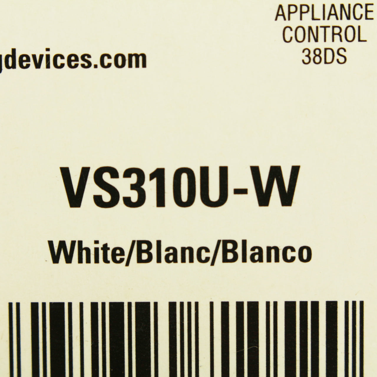 Cooper VS310U-W White Incandescent CFL Vacancy Switch Sensor 1-Pole/3-Way 1000W