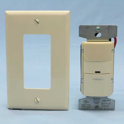Cooper VSW-P-0801-120 Almond Manual Passive Infrared Vacancy Sensor 120V 600W