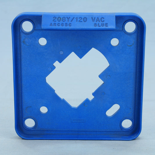Cooper Pin & Sleeve Polarizer Plate 208Y/120 VAC ARC65C Blue 0402971 192526 60A