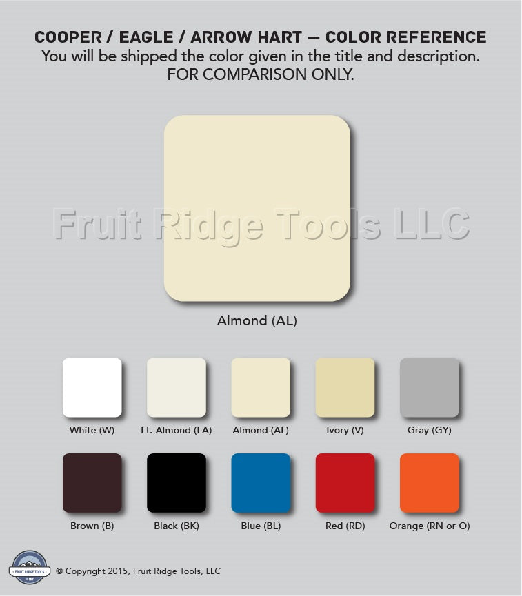 Cooper 2152A Almond 2-Gang Decorator Thermoset Wallplates GFCI GFI Cover 2-Pack