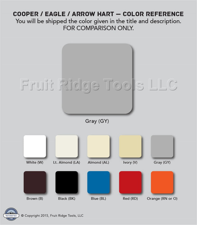Cooper PJ1GY Gray 1-Gang Toggle Switch Unbreakable Mid-Size Wallplate Cover