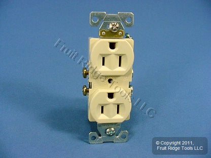 Cooper Ivory Commercial Grade Outlet Receptacle Nema 5-15R 15A 125V Bulk CR15V