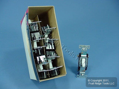 Cooper Wiring CS315W White Commercial Toggle Wall Light Switches 3-Way 15A 10pcs