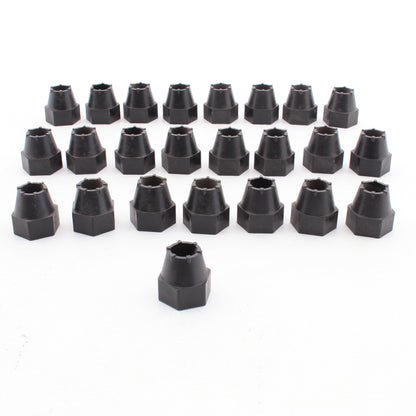 24-PK Black Nipple Pipe, Threated Pipe Connectors 1" x 1.5"
