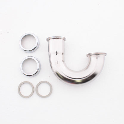 Dearbom Brass 10300CP Polished Chrome Plated 20 ga. Brass J-Bend