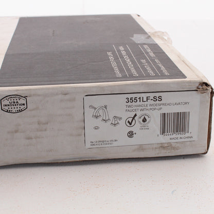 Delta Dryden 3351LF-SS 8" 2H Widespread Faucet Stainless Steel